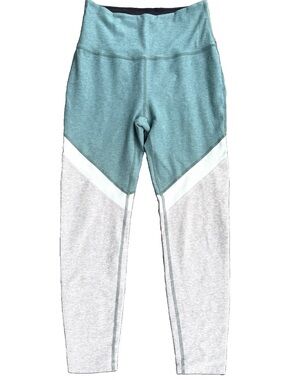 Beyond Yoga Green Colorblock Leggings